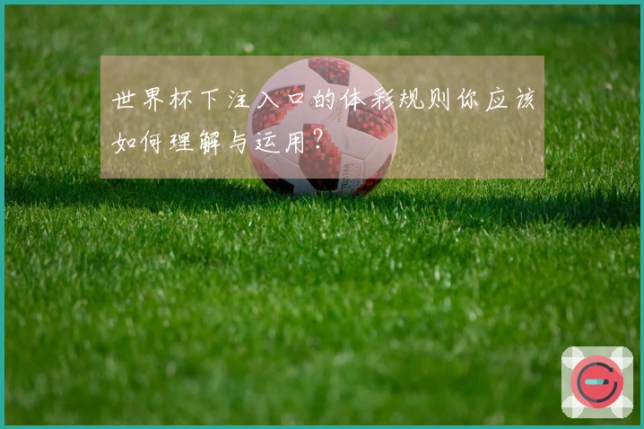 世界杯下注入口的体彩规则你应该如何理解与运用？
